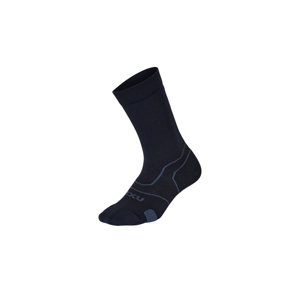 2XU Vectr Cushion 中筒袜 - 黑色/钛色
