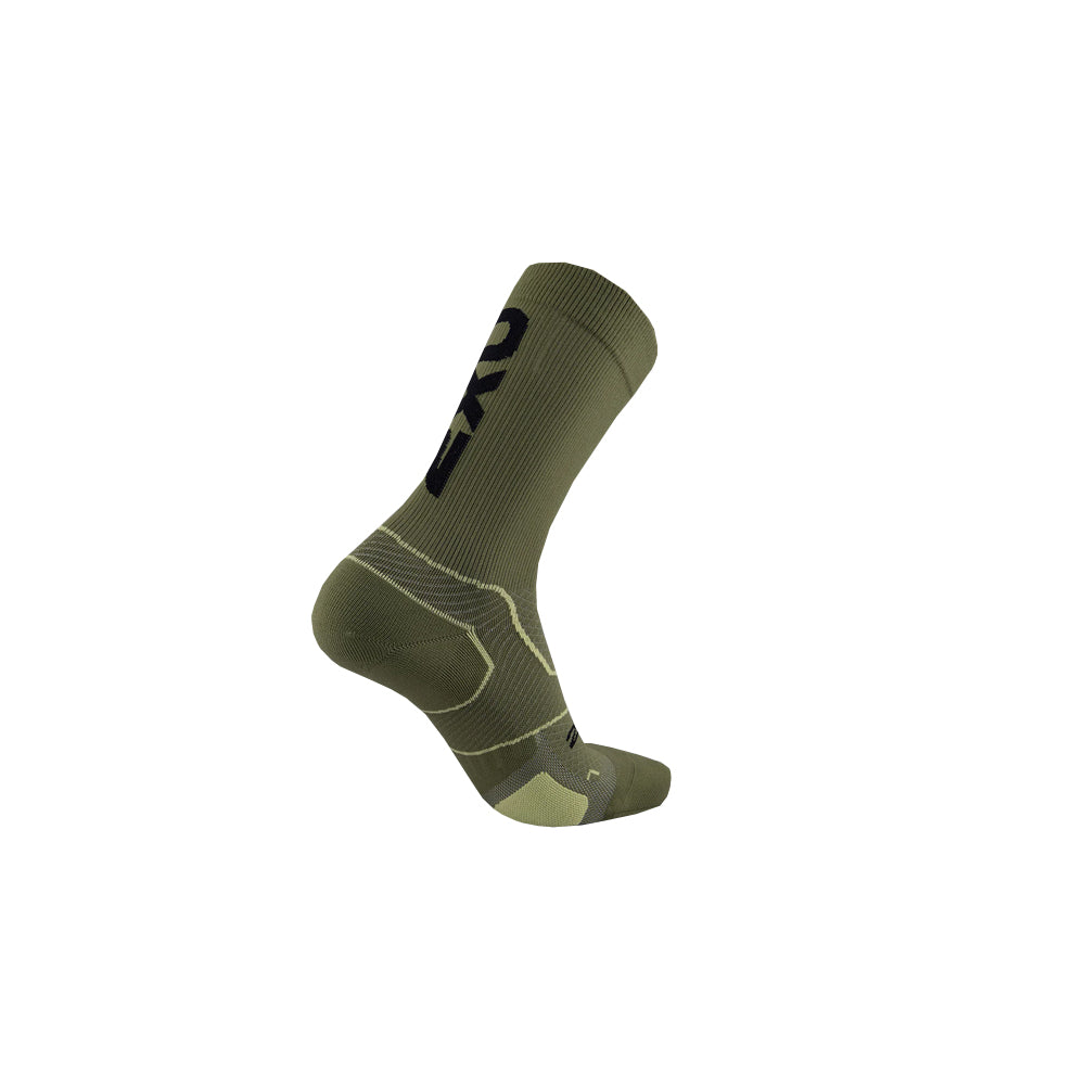 2XU Vectr Cushion Crew Socks - Hunter/Black