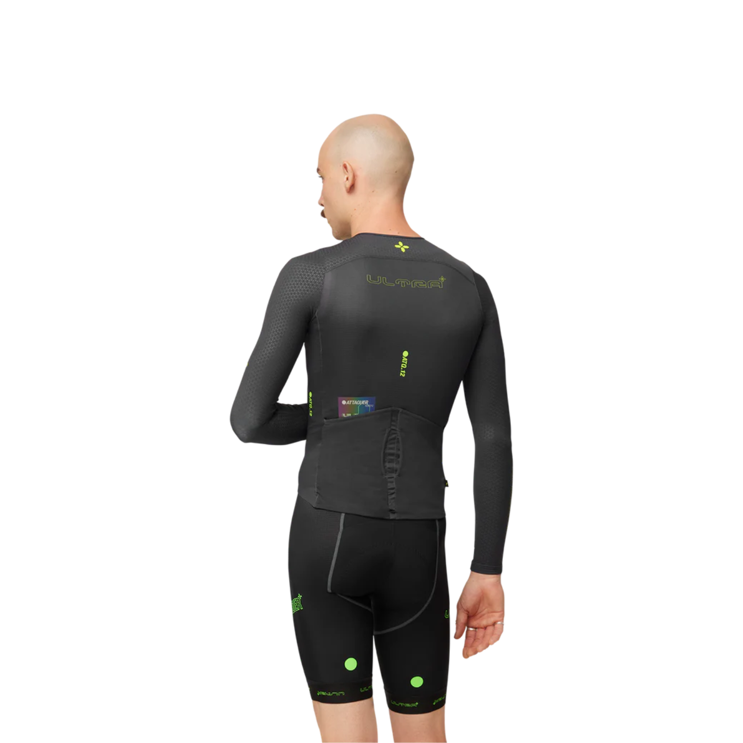 Attaquer ULTRA+ Aero Long Sleeved Jersey - Anthracite/Acid Lime