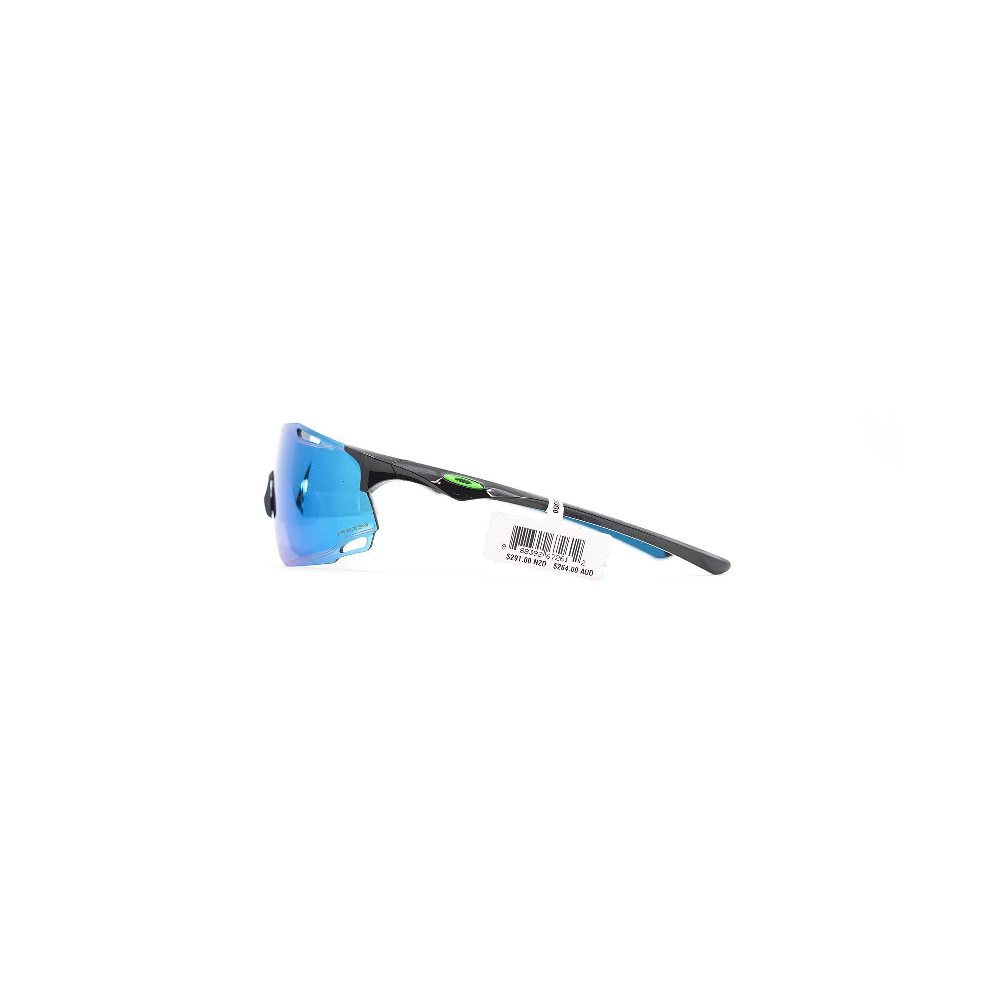 Oakley Cybr Dyno Sunglasses - Polished Black (Prizm Sapphire Lens)