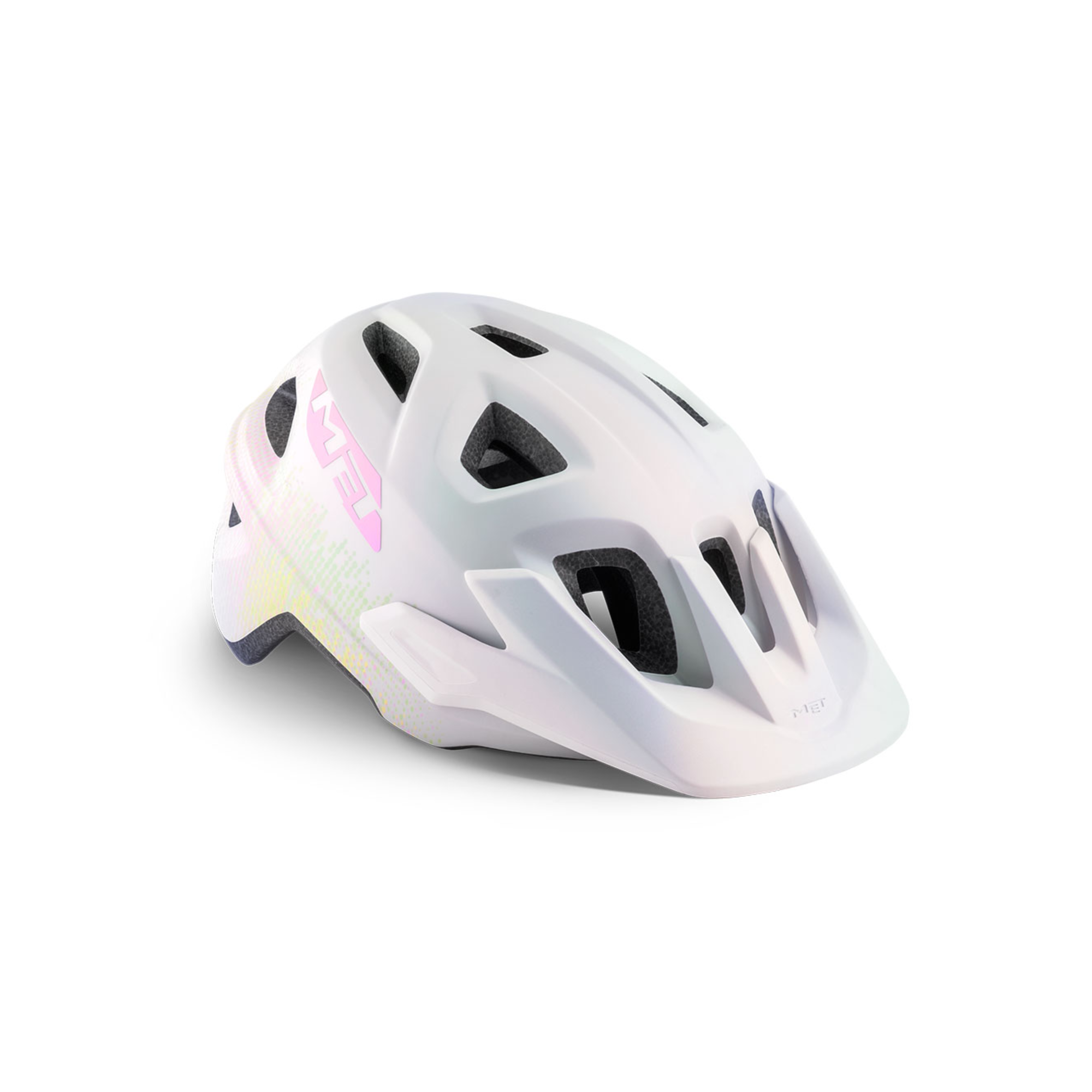 Met Eldar Bike Helmet for Kids - Iridescent White
