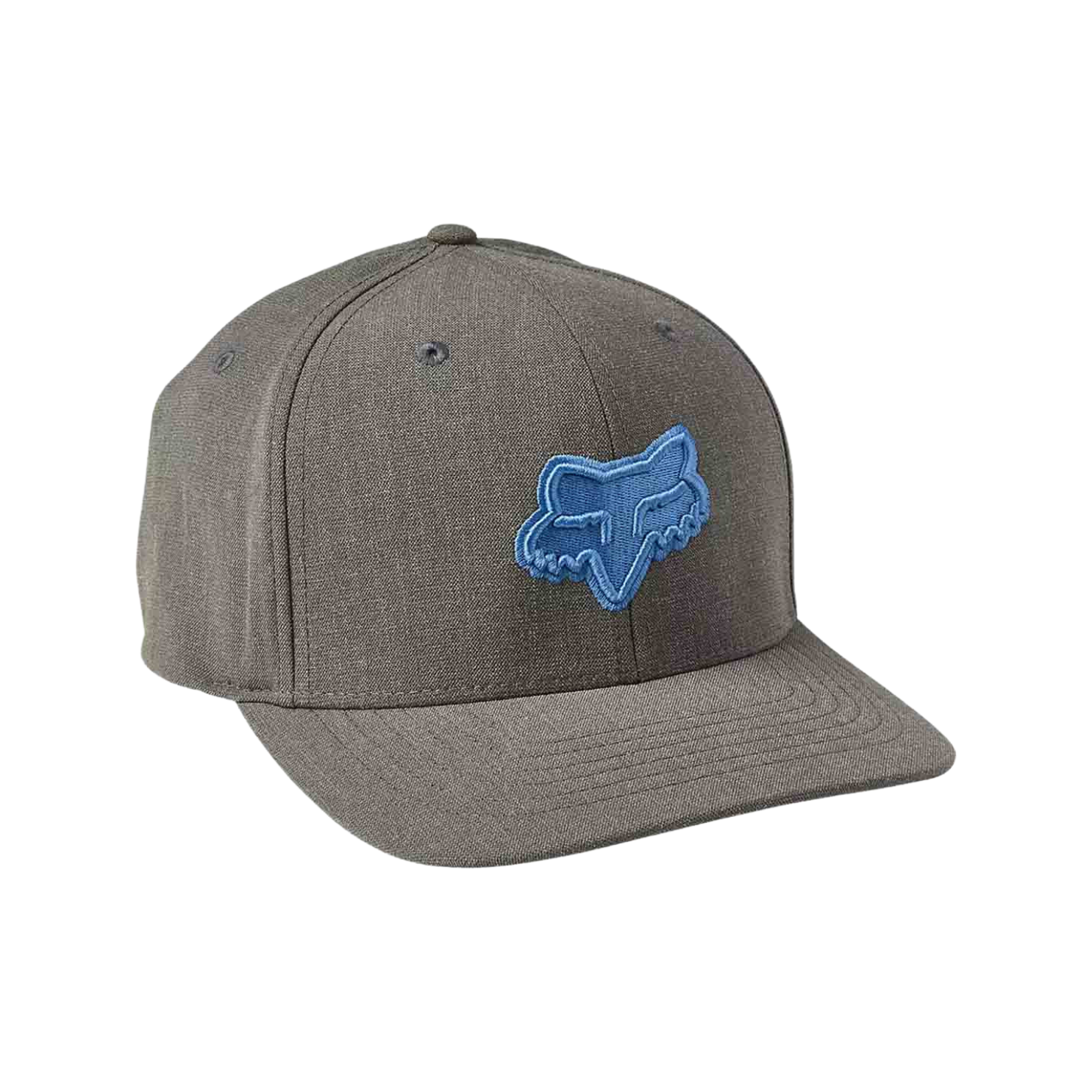 Fox Transposition Flexfit Cappellino Da Baseball, Grigio/rosso, Ricamo 3D, Tessuto Misto Melange, Taglia Unica