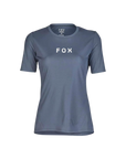 Fox Womens Ranger Ss Jersey Wordmark - Graphite