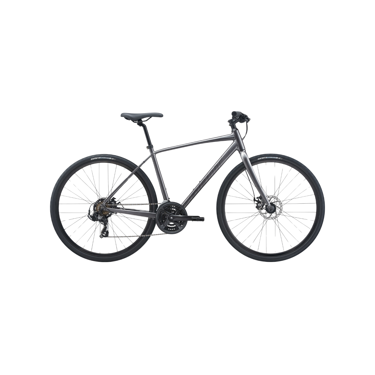 Giant Cross City 3 Disc Bike Metallic Black CCACHE