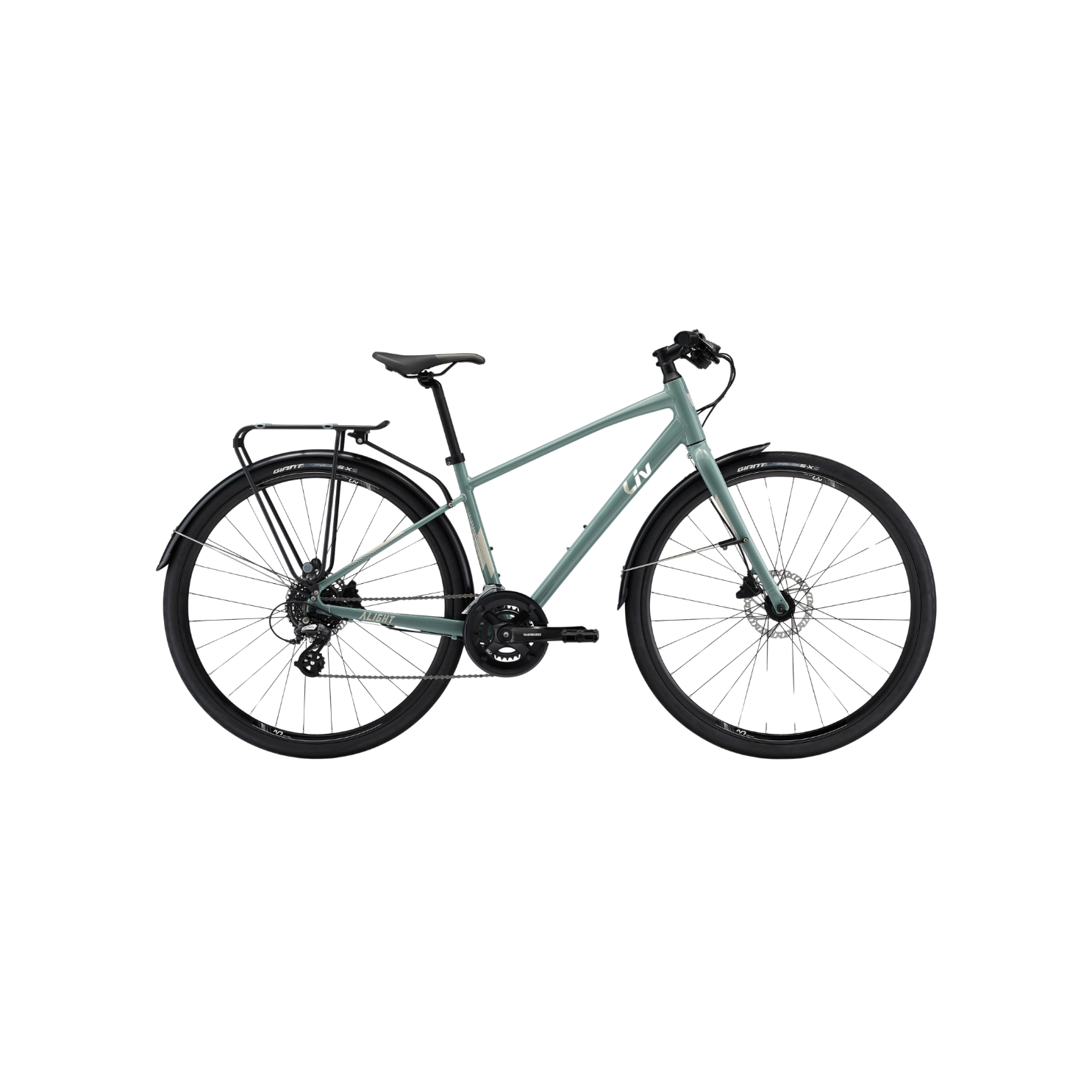 Liv Alight 2 DD City Disc Urban Bike - Eucalyptus