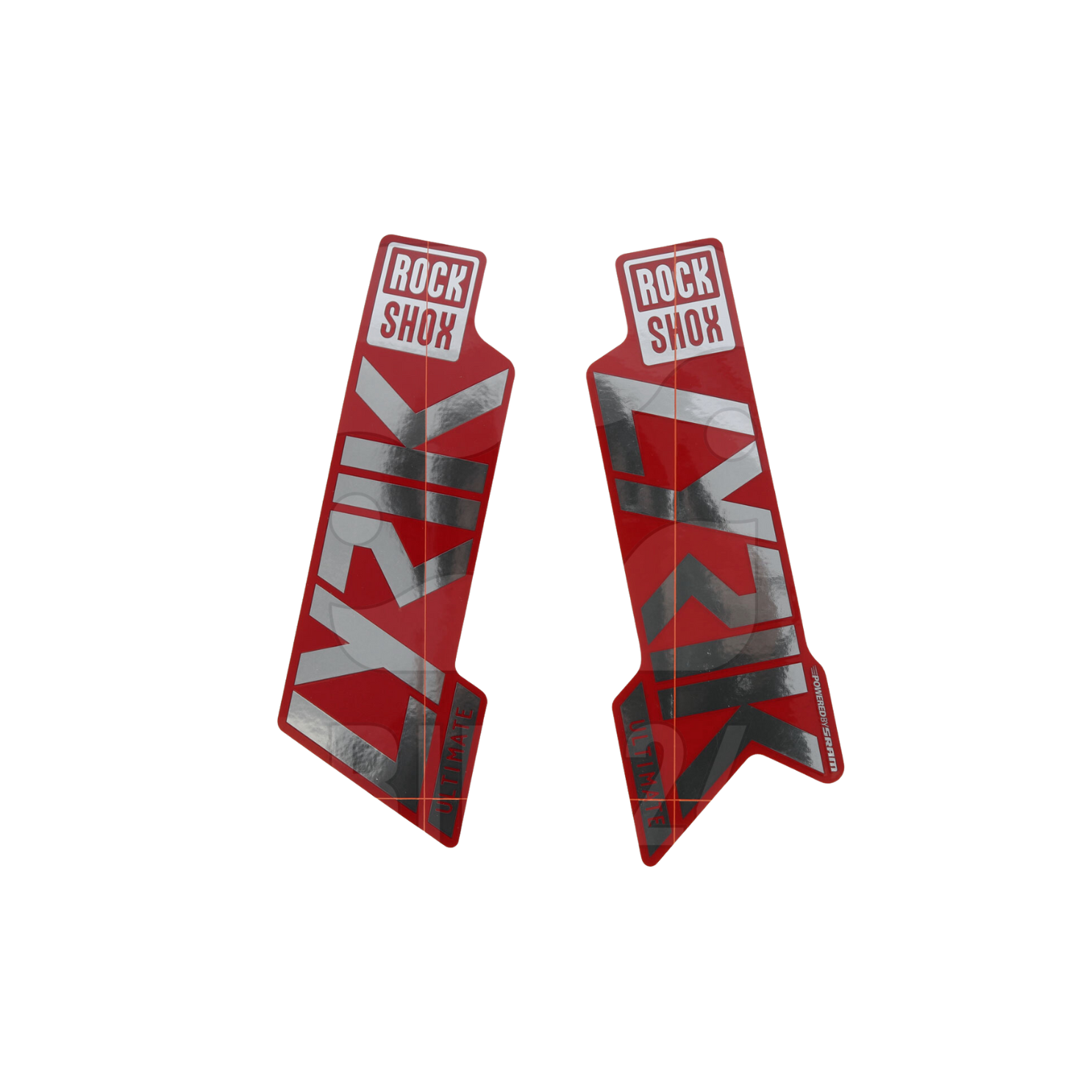 Rockshox Fork Decal Kit - Lyrik Ultimate 27/29 Polar Foil for Gloss B