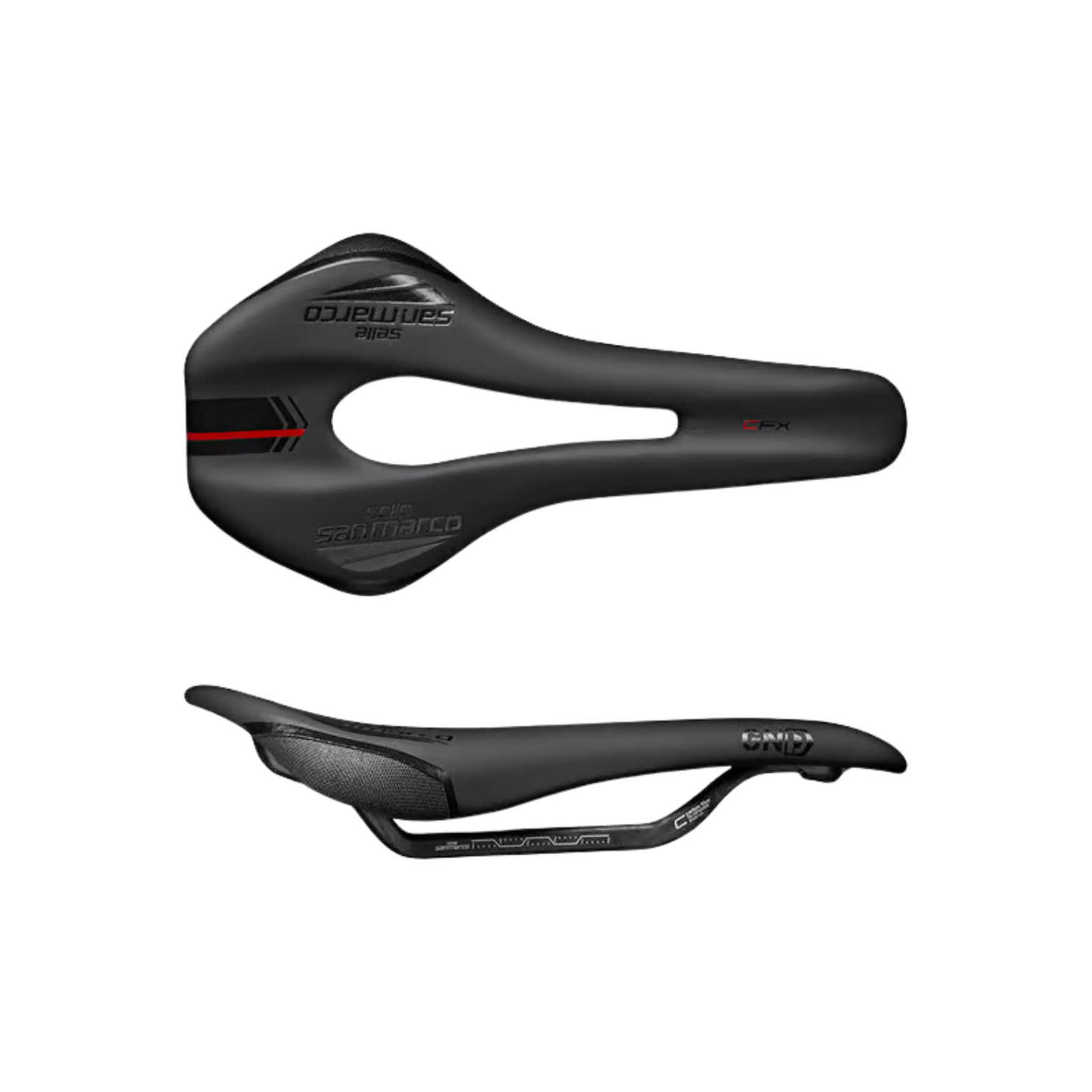 Selle San Marco Ground 开放式赛车鞍座 - 黑色