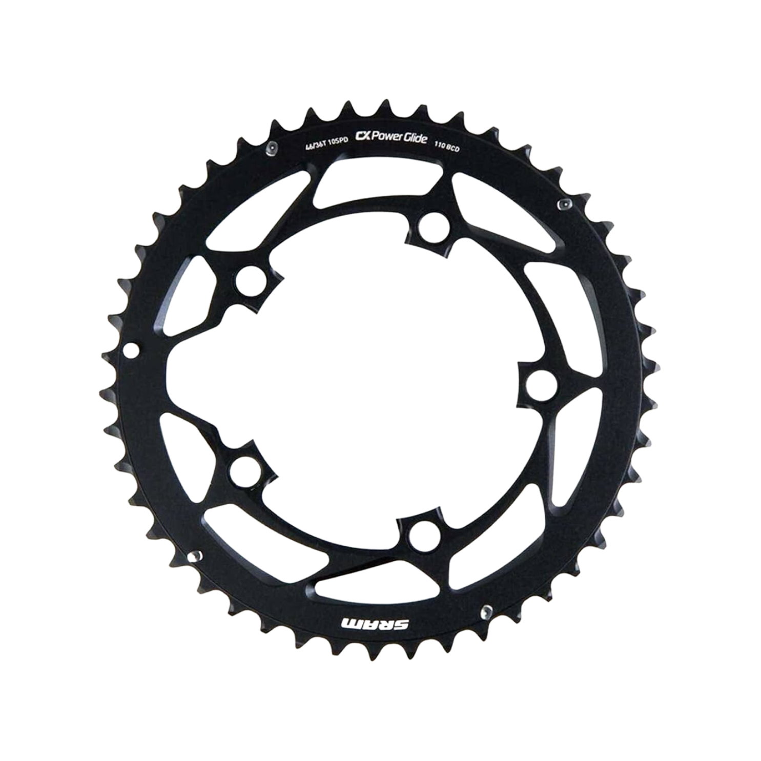 Sram Chain Ring CX 46 Tooth 11 Speed Yaw S2 2 Pin 110 BCD Black CCACHE