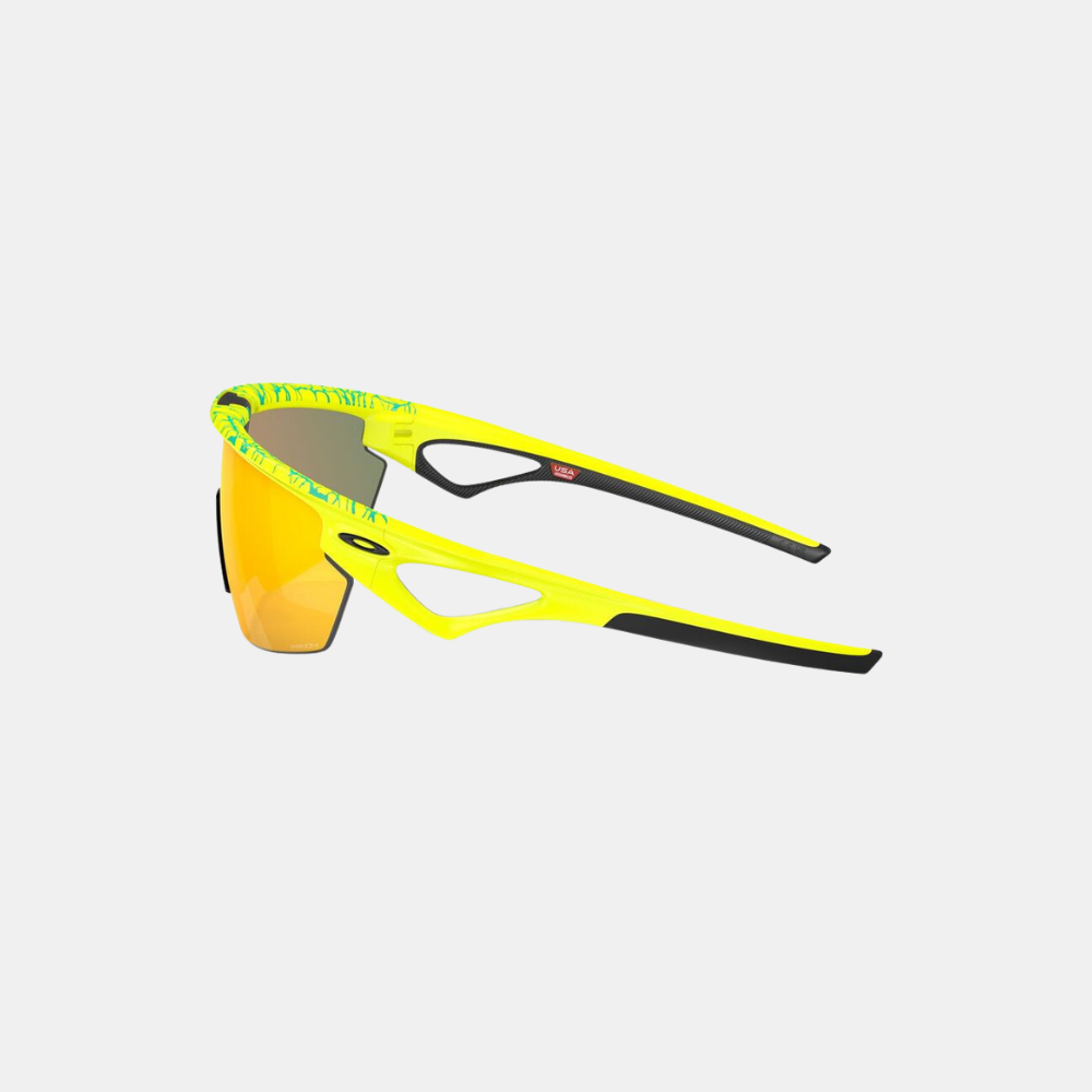 Oakley Sphaera 太阳镜 - 哑光网球黄/Celeste Neuron(Prizm Ruby 镜片)