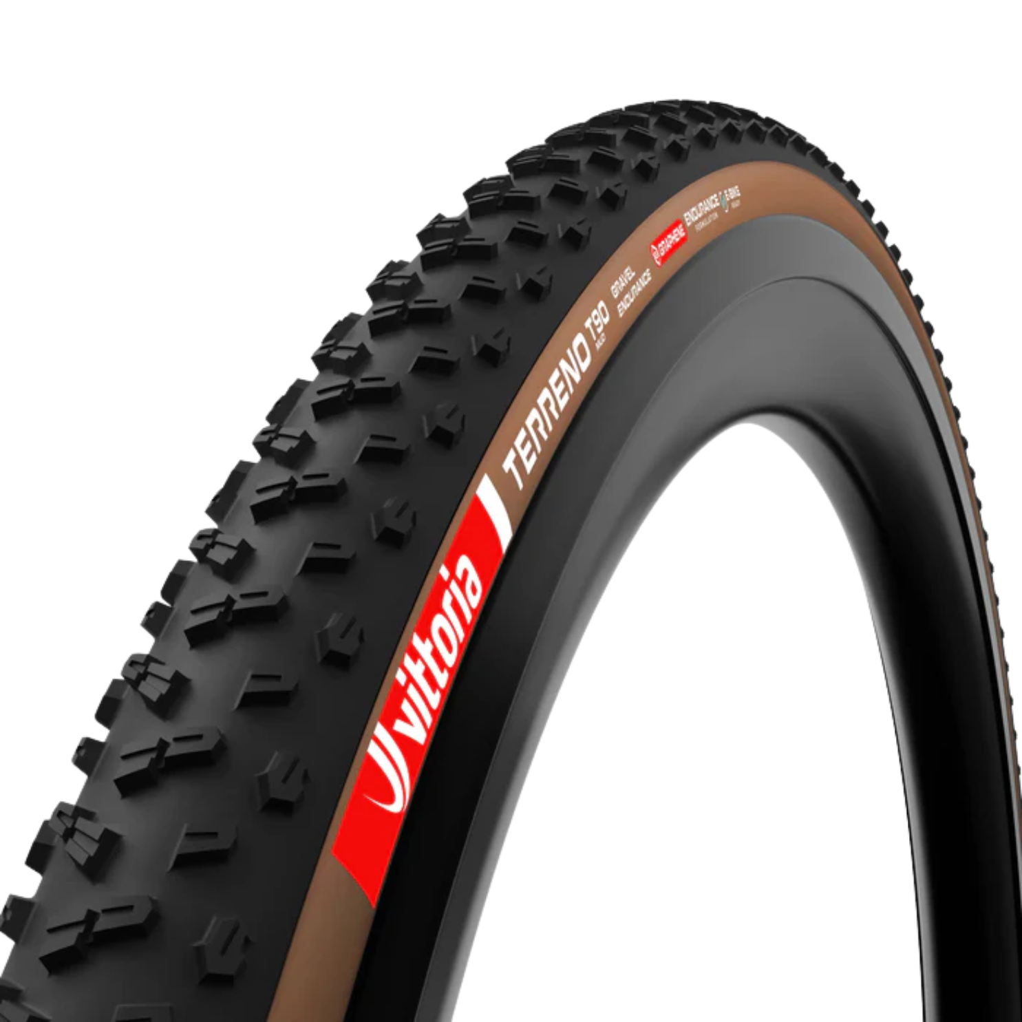 Vittoria Terreno T90 Mud Gravel Endurance Tubeless-Ready Tyre - Brown