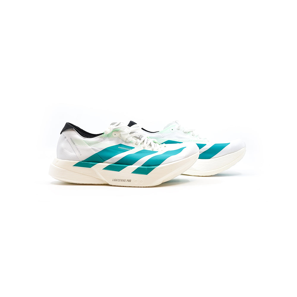 Adidas Adizero Adios Pro 4 - Cloud White/Pure Teal/Carbon CCACHE Adidas Adizero Adios Pro 4 - Cloud White/Pure Teal/Carbon CCACHE