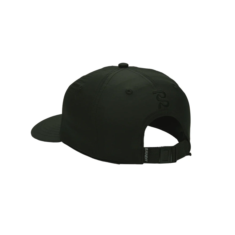 Bandit Running Cursive "BR" Nylon Dad Hat - Dark Fatigue