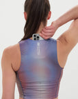Bandit Running Ares™ Zip Front Race Crop - Gradient Rust/Multi