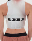 Bandit Running Ares™ Zip Front Race Crop - Minty Blue Gradient