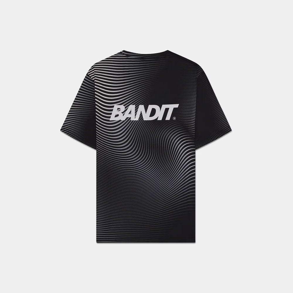 Bandit Running Drift “Breathe Out” 高性能 T 恤 - 黑色