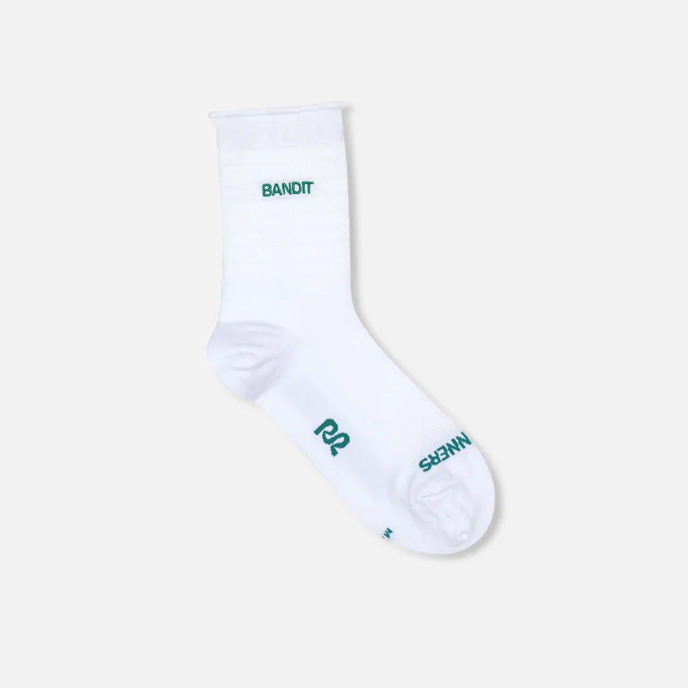 Bandit Running Grid Knit Socks - 2 Pack - White/Gulf Stream