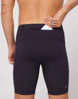 Bandit Running Gridlock 7 Pocket Half Tights - Black
