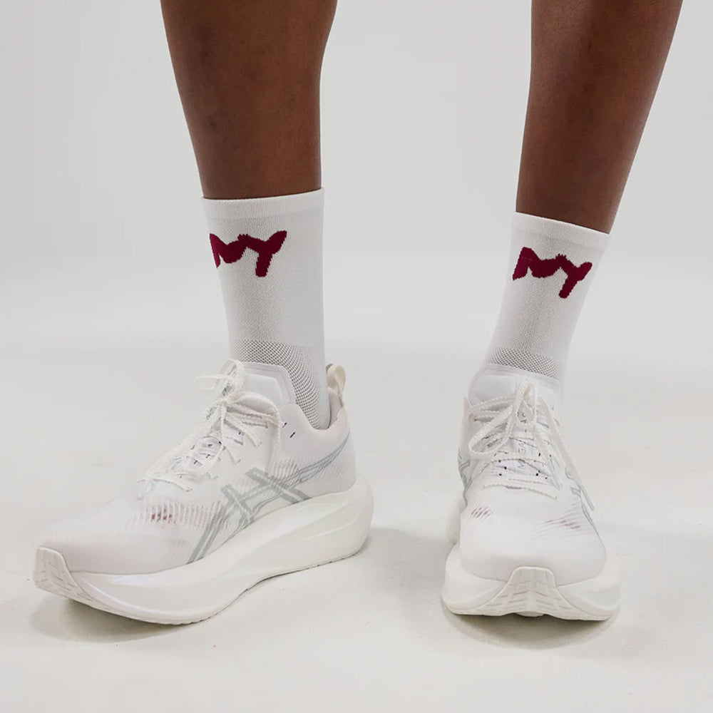 Bandit Running Lite Run "Graffiti NY" Socks - White/Berry - 2 Pack
