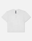 Bandit Running Mercury Seamless Womens Crop Tee - White