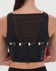 Bandit Running Stamina Vela Race Crop - Black