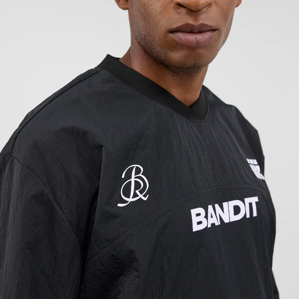 Bandit Running Tettura Footy-Run Shell Pullover - Black