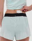 Bandit Running Vento 3" Womens Split Short - Minty Blue
