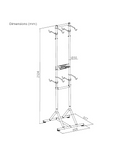 BIKE RAKZ FLOOR BIKE STAND - 4 Bike