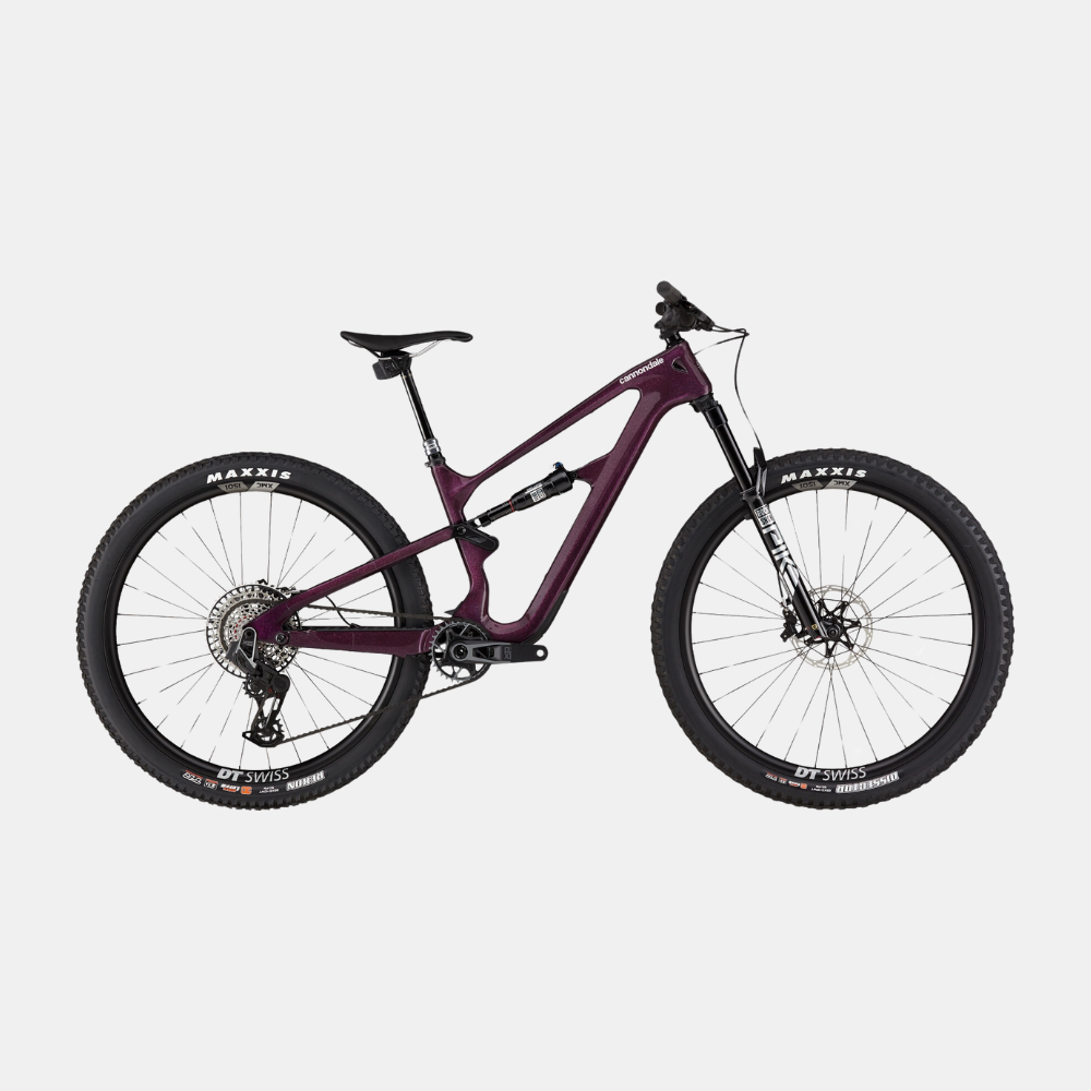 Purple cannondale mountain bike hotsell
