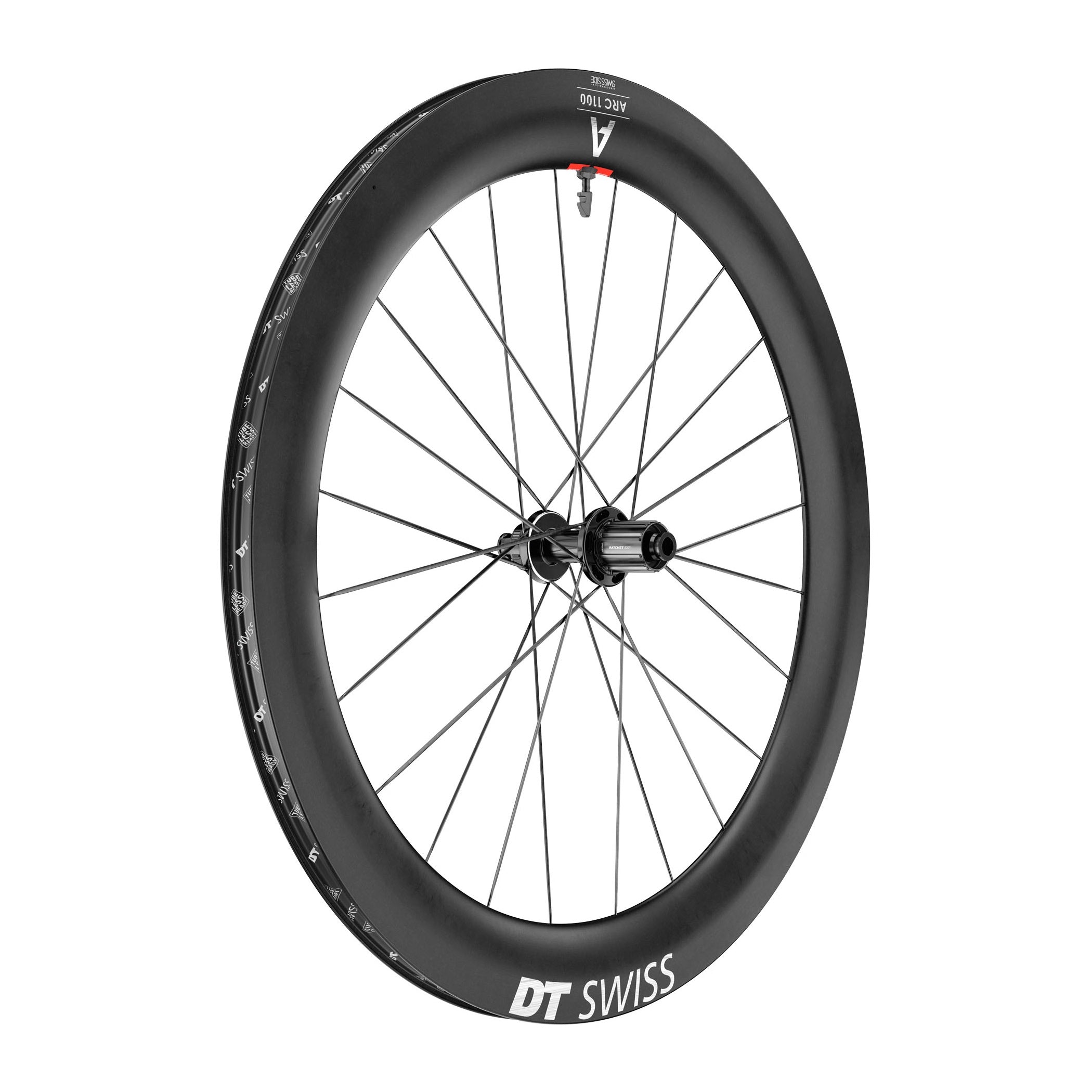 DT Swiss ARC 1100 DICUT 65 Carbon Road Wheels - Silver Decals