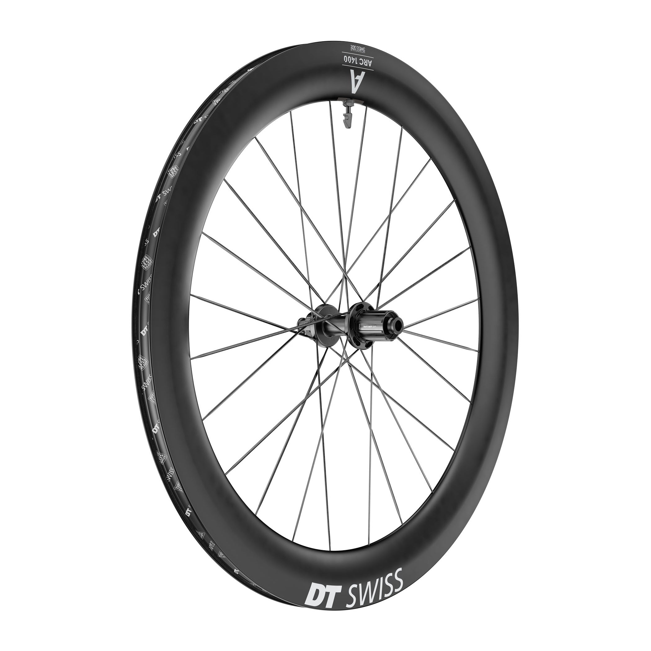 DT Swiss ARC 1400 DICUT 65 Carbon Road Wheels - Silver Decals