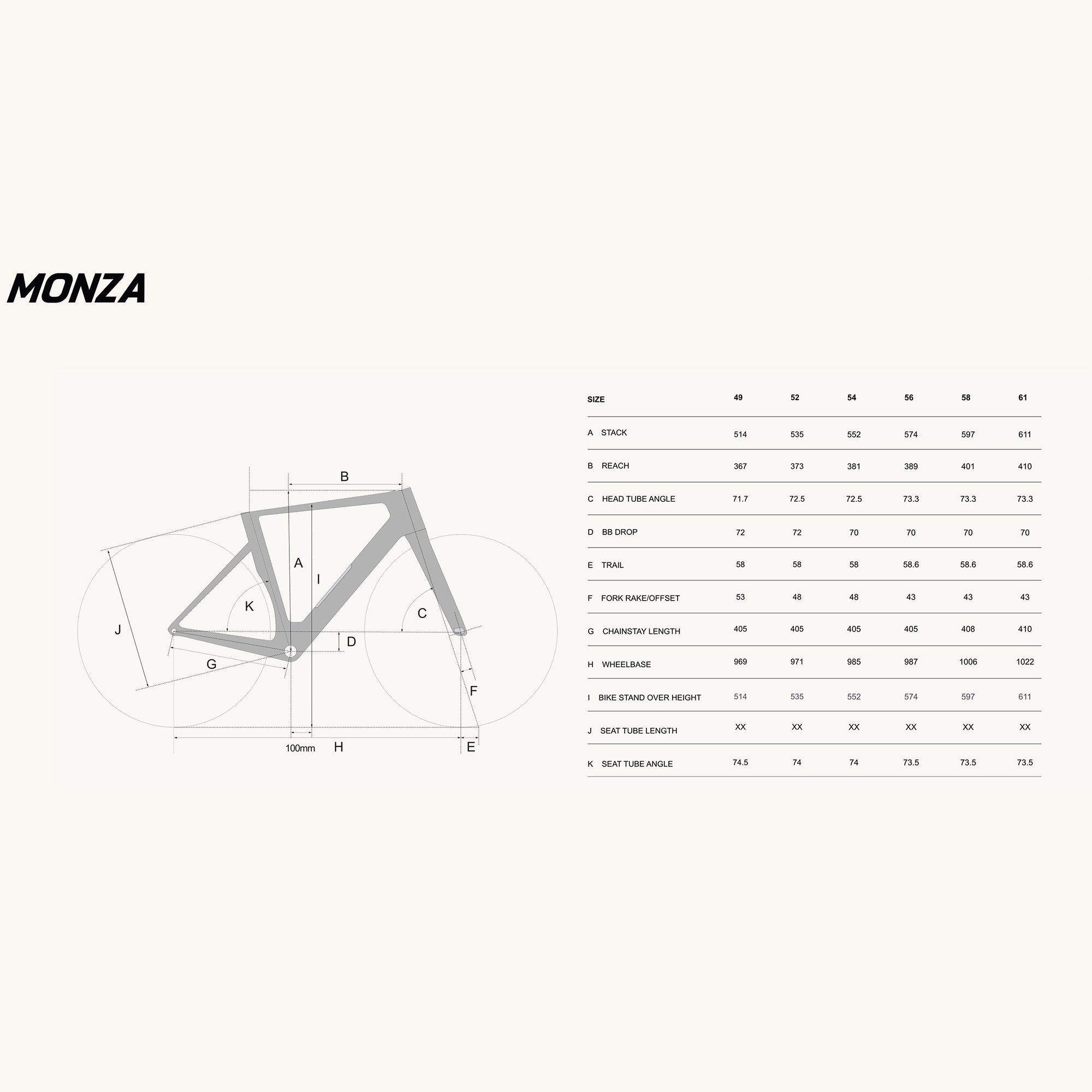 Factor Monza SRAM FORCE AXS E1 带功率计 整车 - 太阳蓝