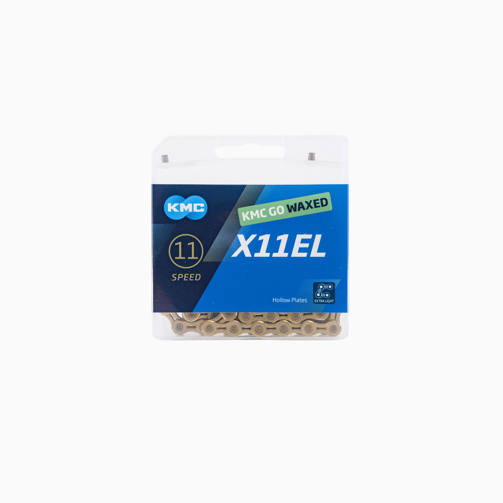 KMC X11EL 11速上蜡链条 - 钛氮镀金