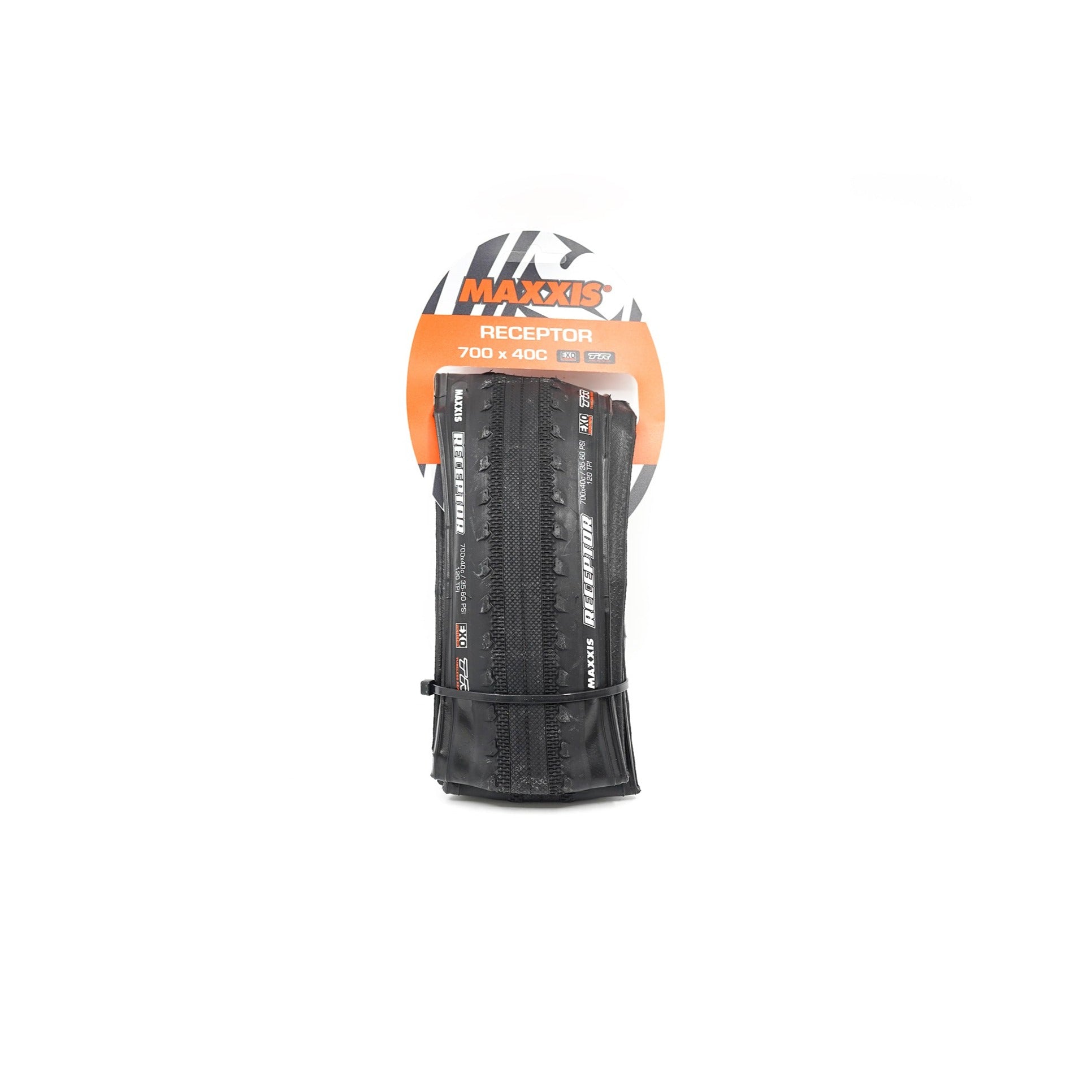 Maxxis Receptor EXO TR 砾石轮胎 - 黑色