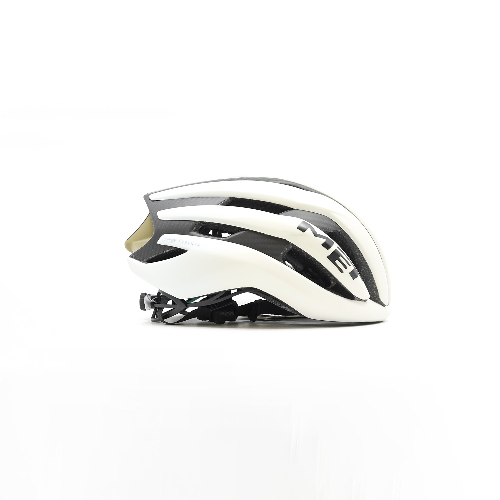 MET Trenta 3K Carbon Road Helmet - Vanilla Ice Gold/Matt