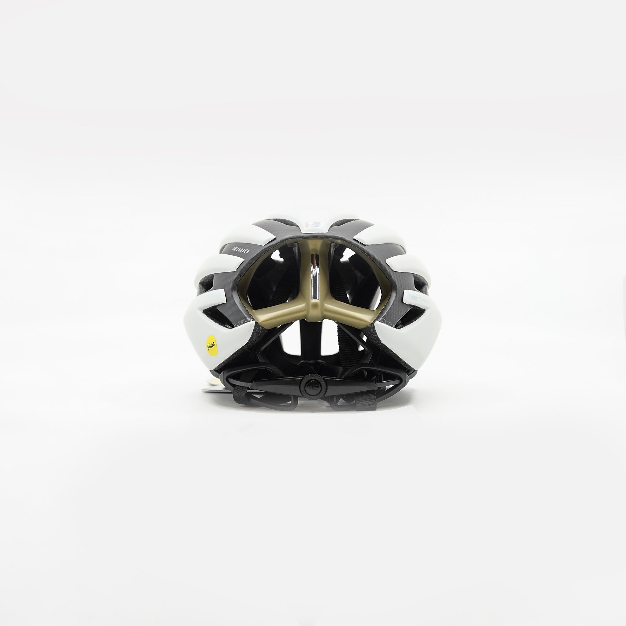 MET Trenta 3K Carbon Road Helmet - Vanilla Ice Gold/Matt