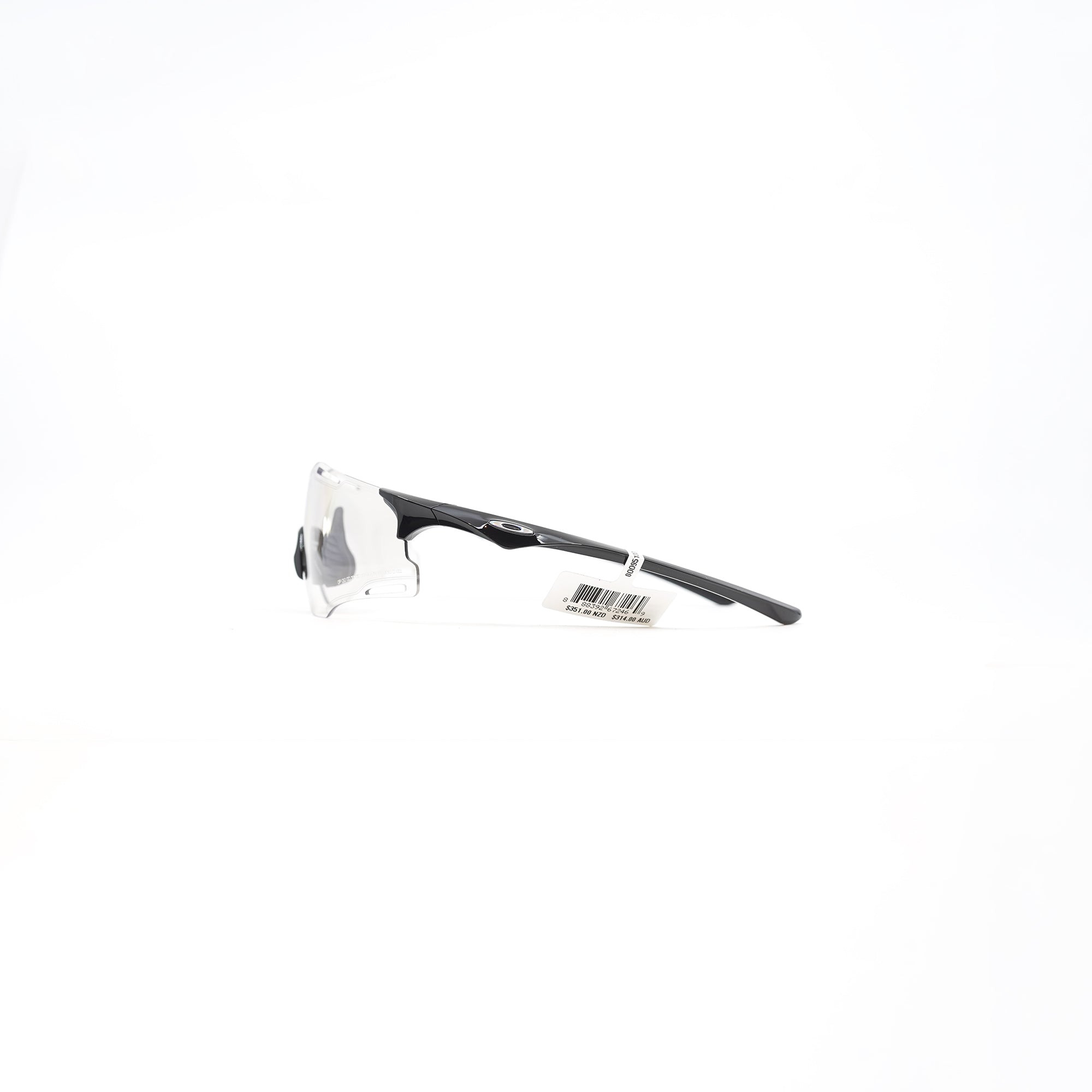 Oakley Cybr Zero Sunglasses - Polished Black (Clear to Black Iridium Photochromic Lens)