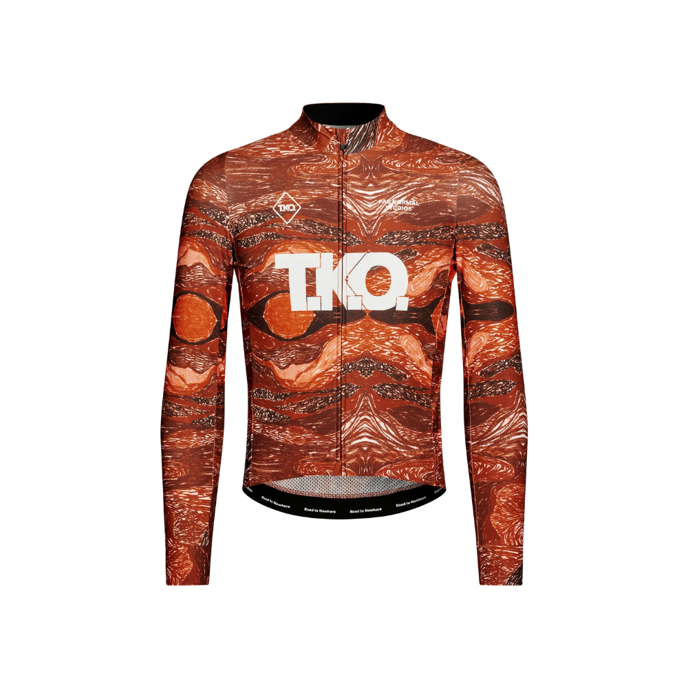 Pas Normal Studios T.K.O Woven Long Sleeve Jersey – Red – CCACHE