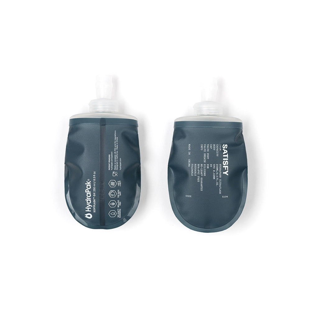 Satisfy HydraPak Soft Flask 2 Pack 250ml Dark Slate CCACHE