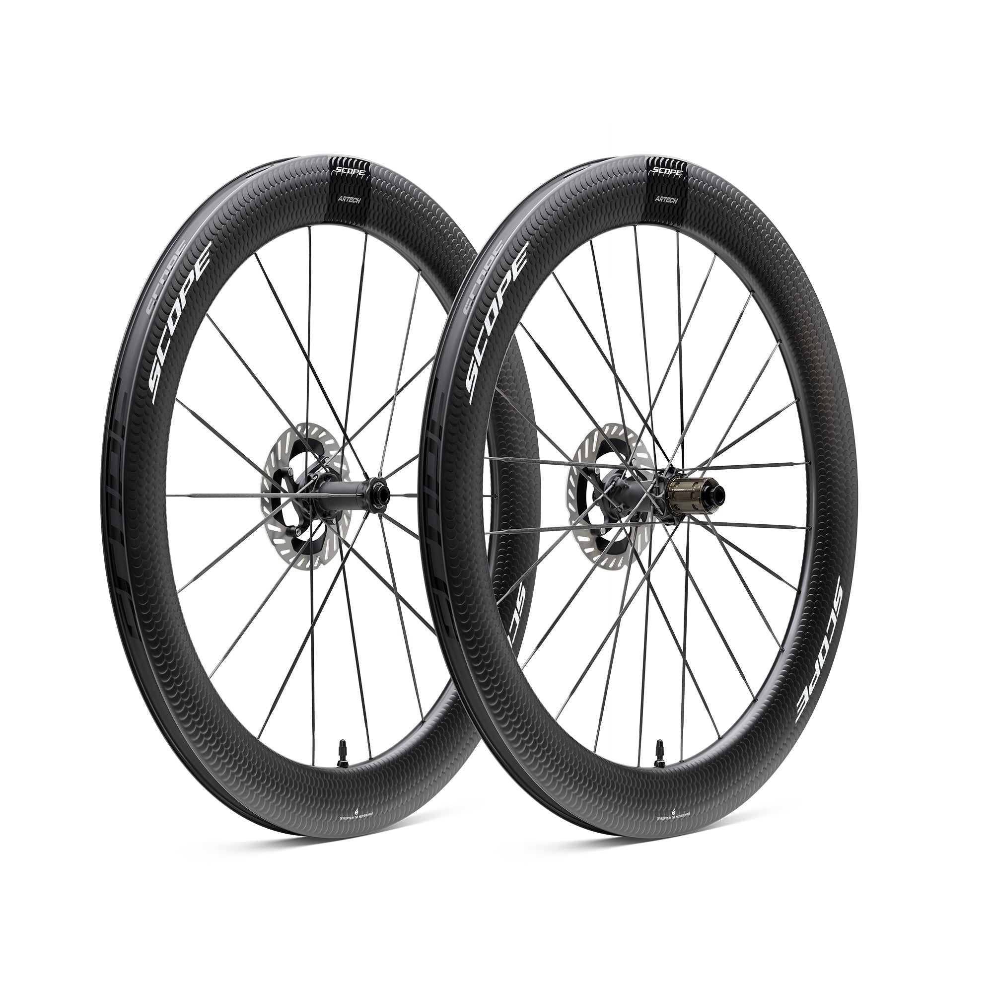 SCOPE Artech 6 Road Disc Brake Wheelset - White