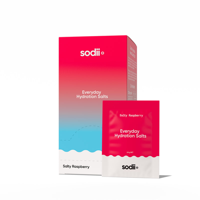 Sodii Everyday Hydration Salts Sachet - Salty Raspberry CCACHE Sodii Everyday Hydration Salts Sachet - Salty Raspberry CCACHE