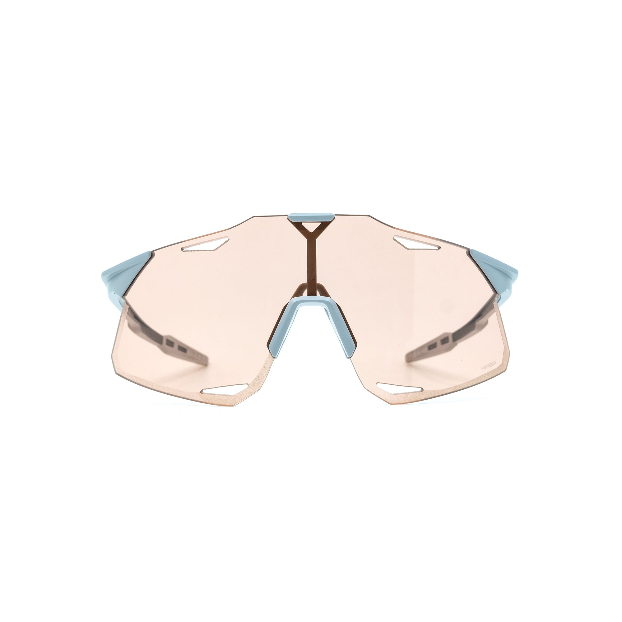 100% Hypercraft Sunglasses - Matte Stone Grey (HiPer Coral Lens)
