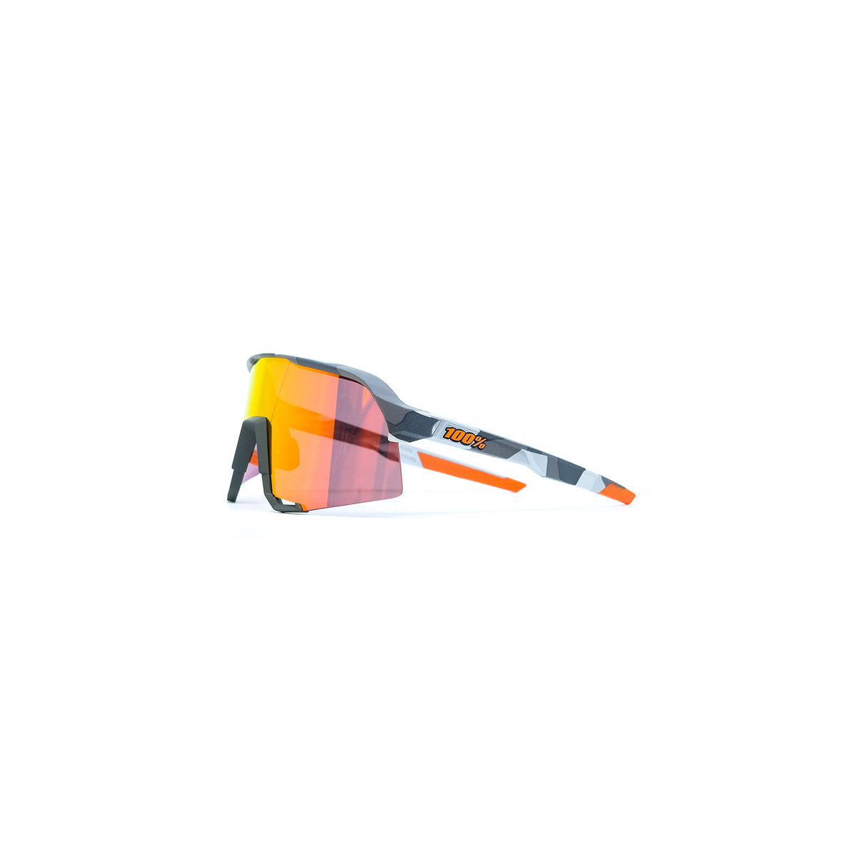100% S3 Sunglasses - Soft Tact Grey Camo (HiPER Red Mirror)