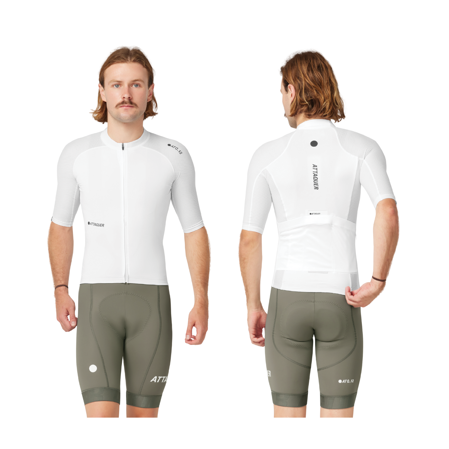 All Day Jersey White | Attaquer Mens Cycling Jerseys – CCACHE