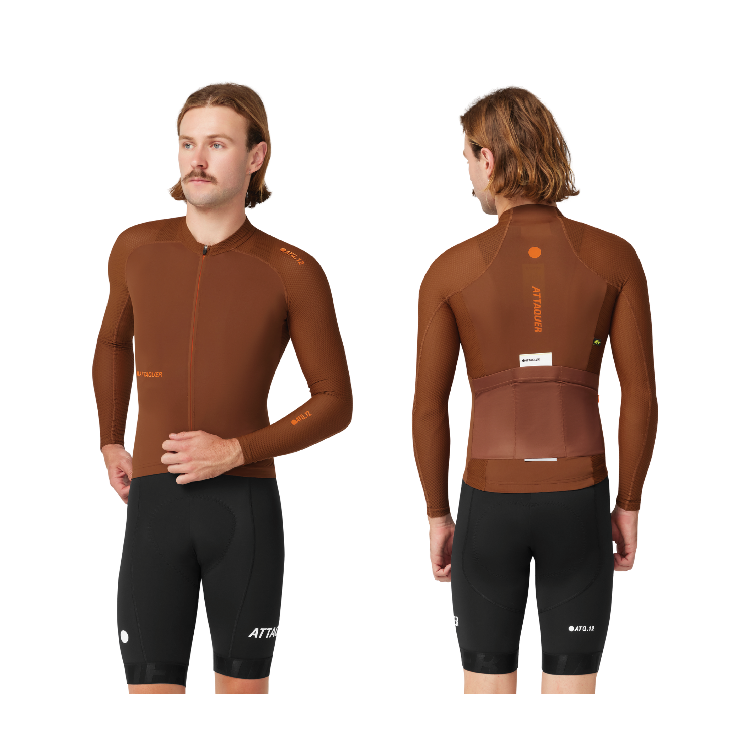 Attaquer All Day Summer Long Sleeve Jersey - Burnt Orange