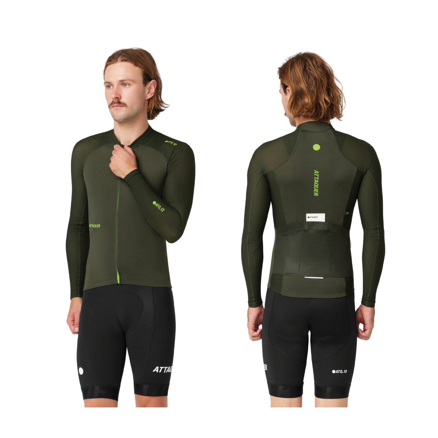 Attaquer All Day Summer Long Sleeve Jersey - Pine
