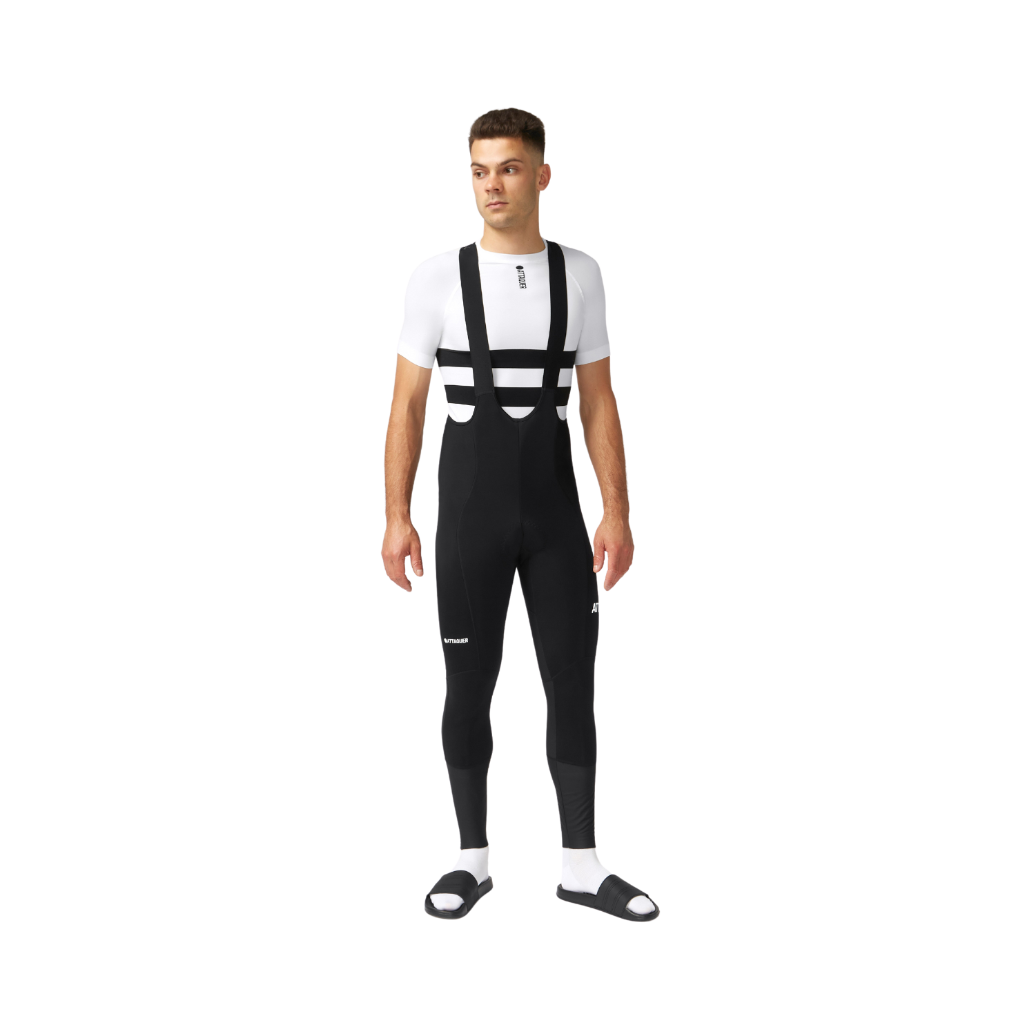Attaquer All Day Winter Bib Long - Black Reflective Logo