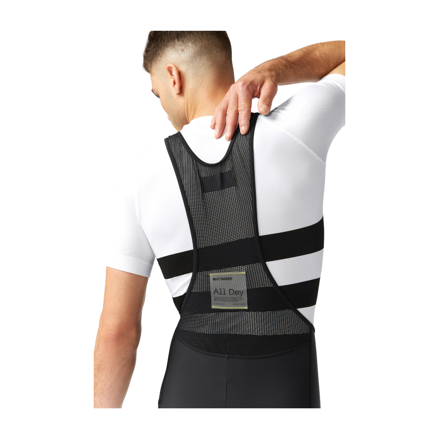 Attaquer All Day Winter Bib Long - Black Reflective Logo