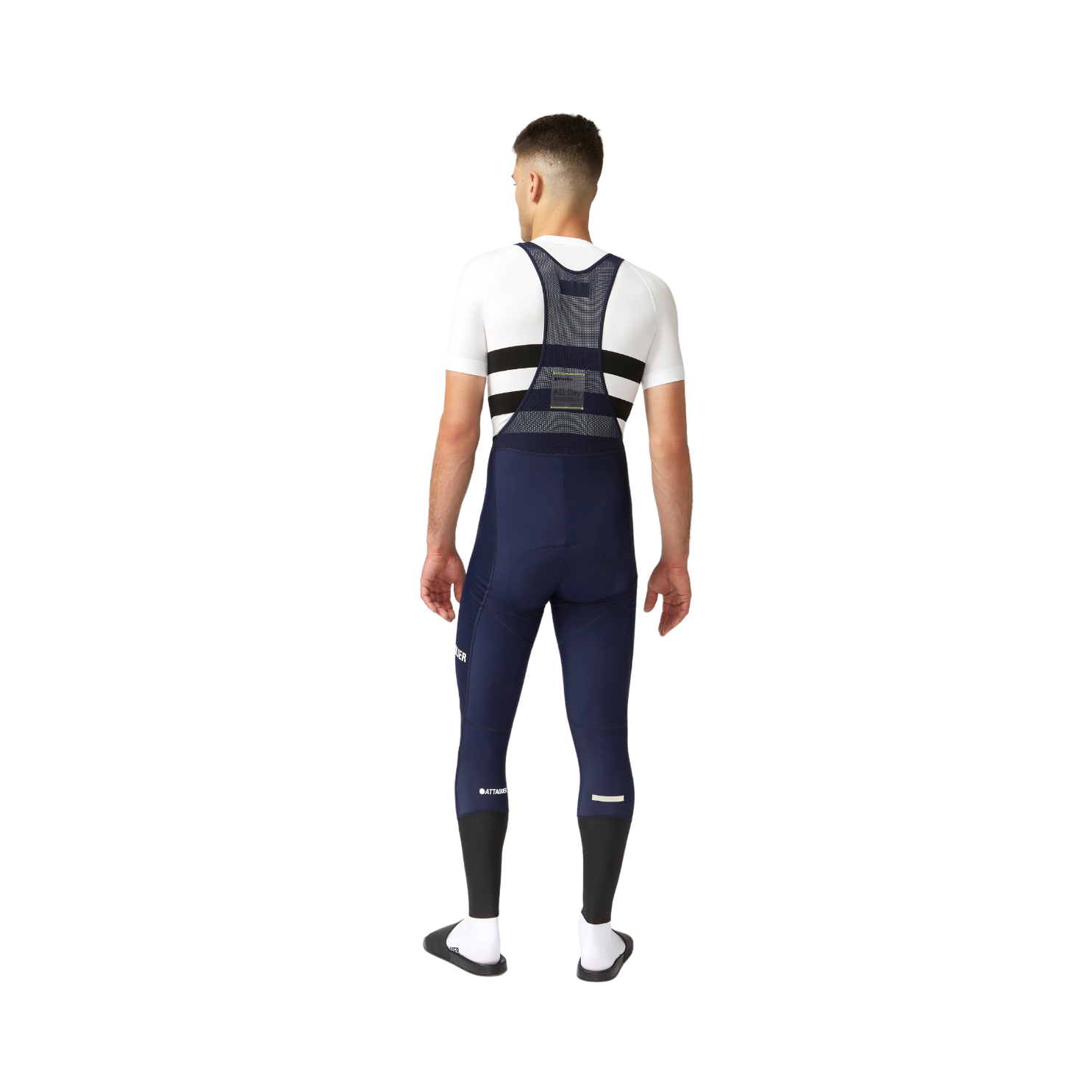 Attaquer All Day Winter Bib Long - Navy Reflective Logo