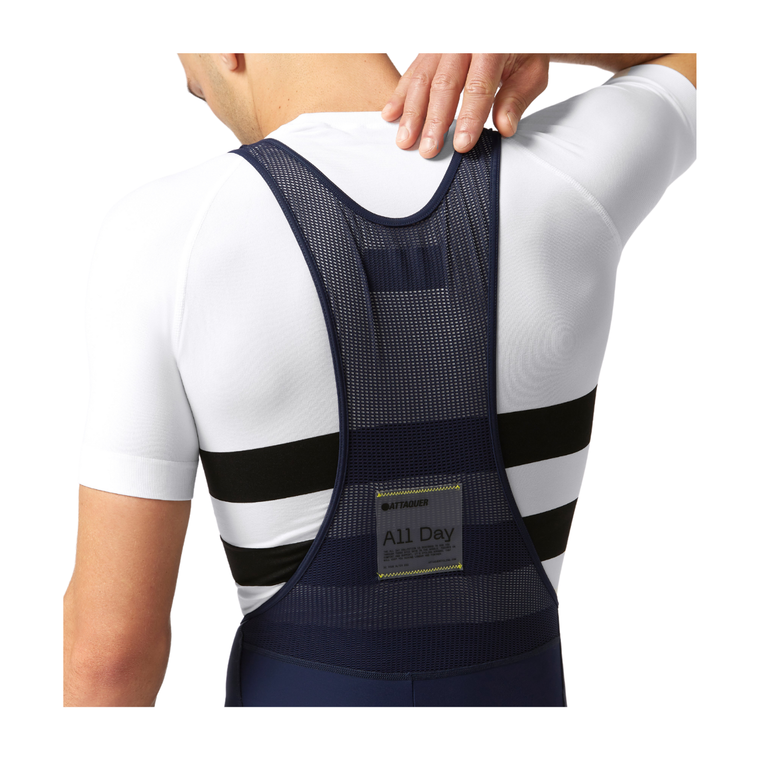 Attaquer All Day Winter Bib Long - Navy Reflective Logo