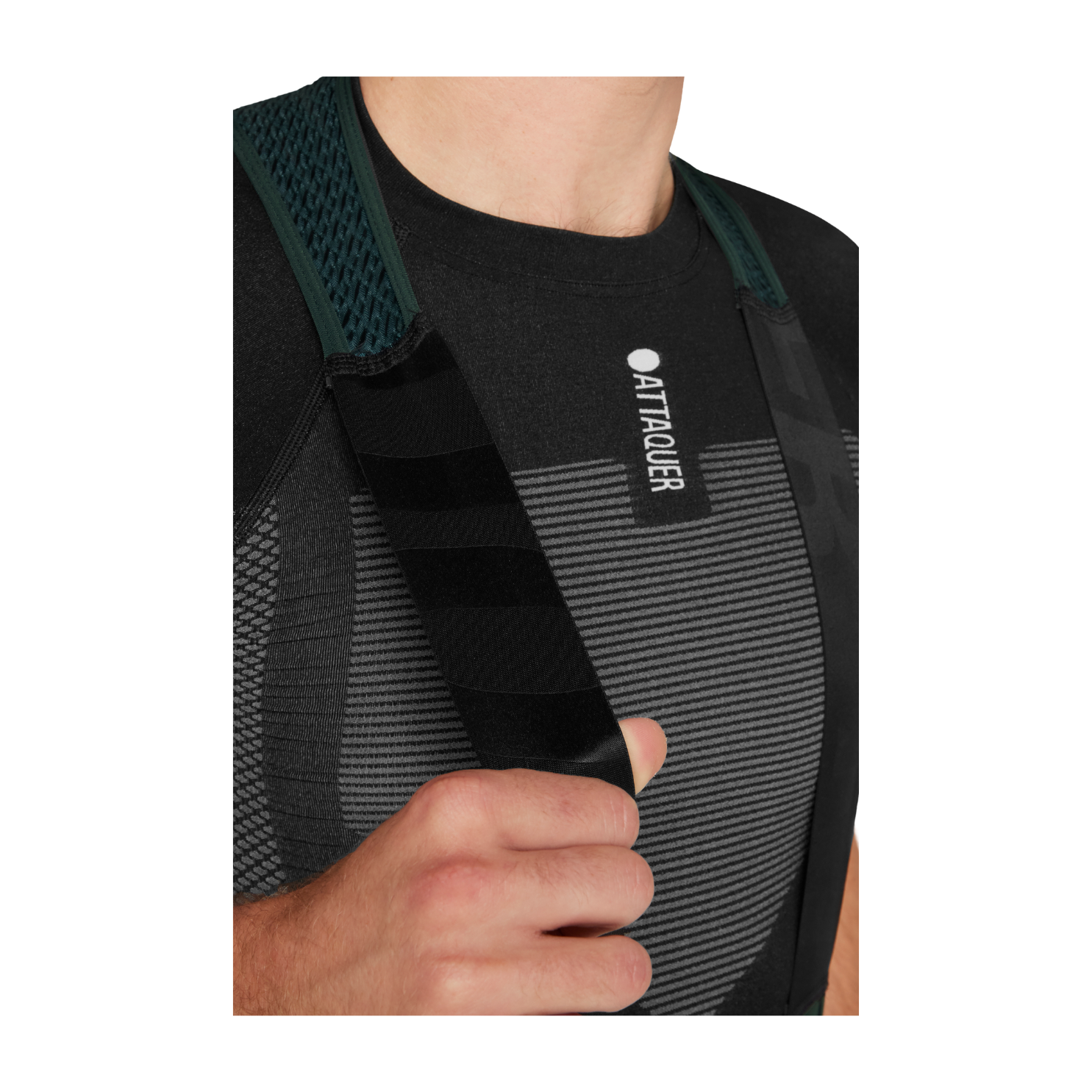 Attaquer All Day Winter Bib Long Forest - Green/White Logo